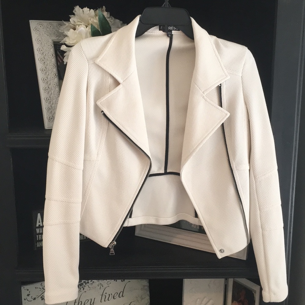Off white Moto style jacket